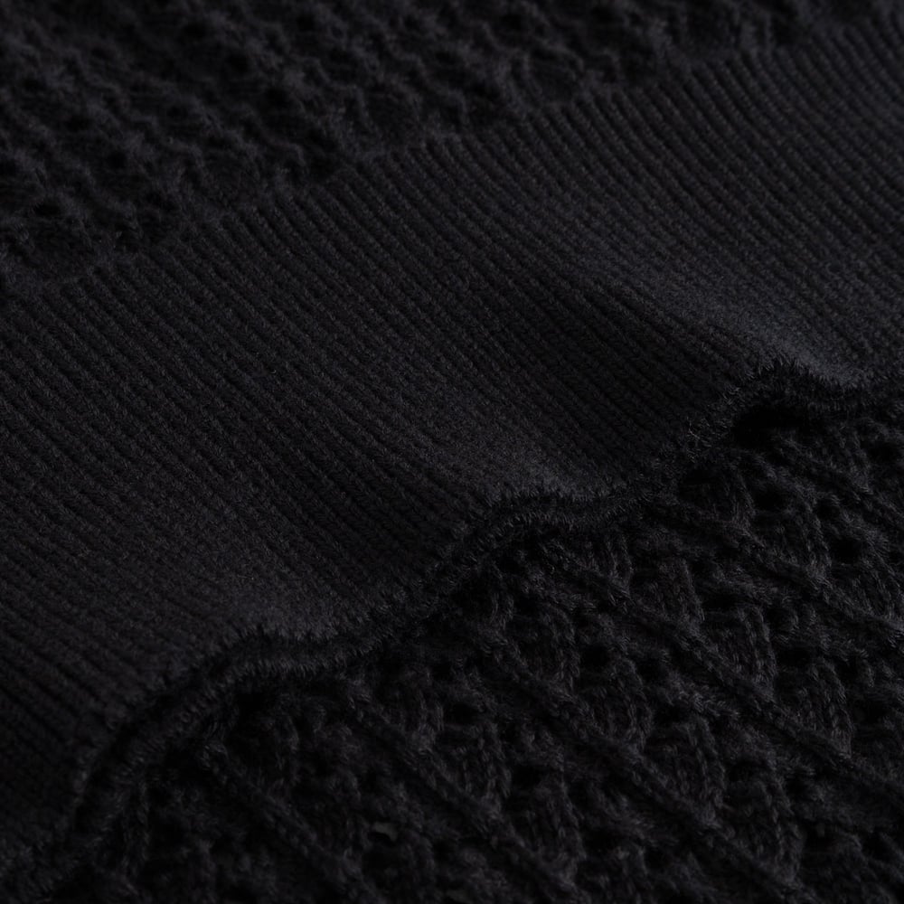 Knitted T-shirt Flen Crochet Black