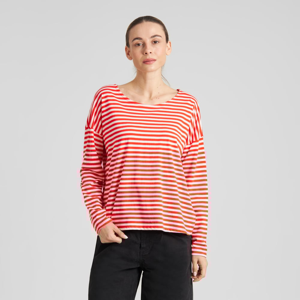 Top Humledal Stripes Grenadine Red