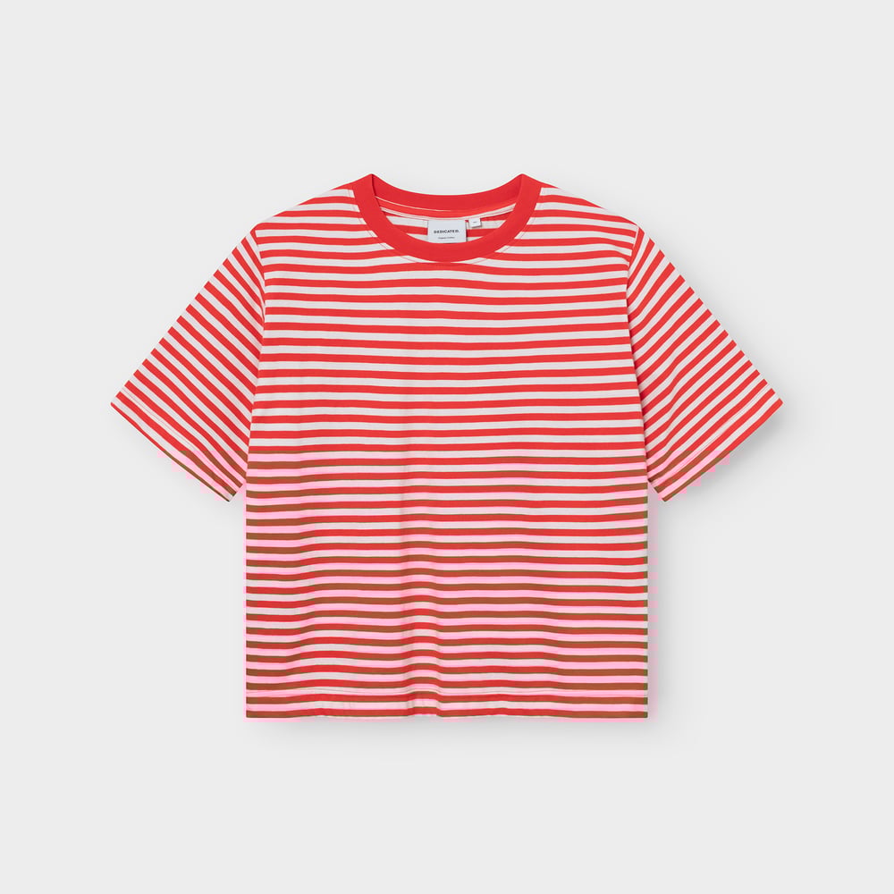 T-shirt Vadstena Stripes Grenadine Red