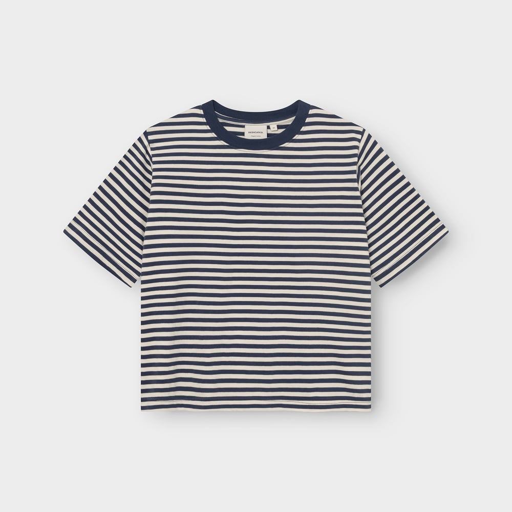 T-shirt Vadstena Stripes Insignia Blue