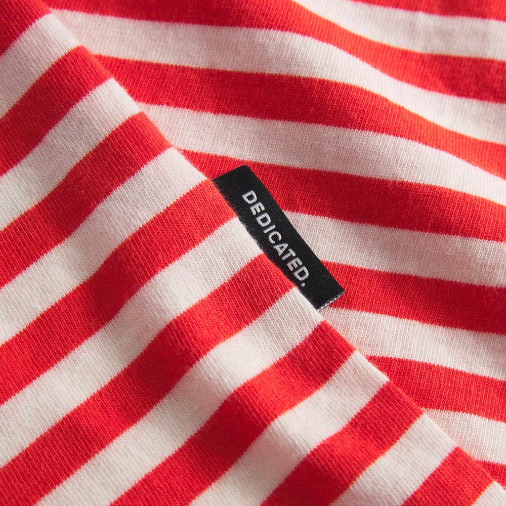 T-shirt Stockholm Stripes Grenadine Red