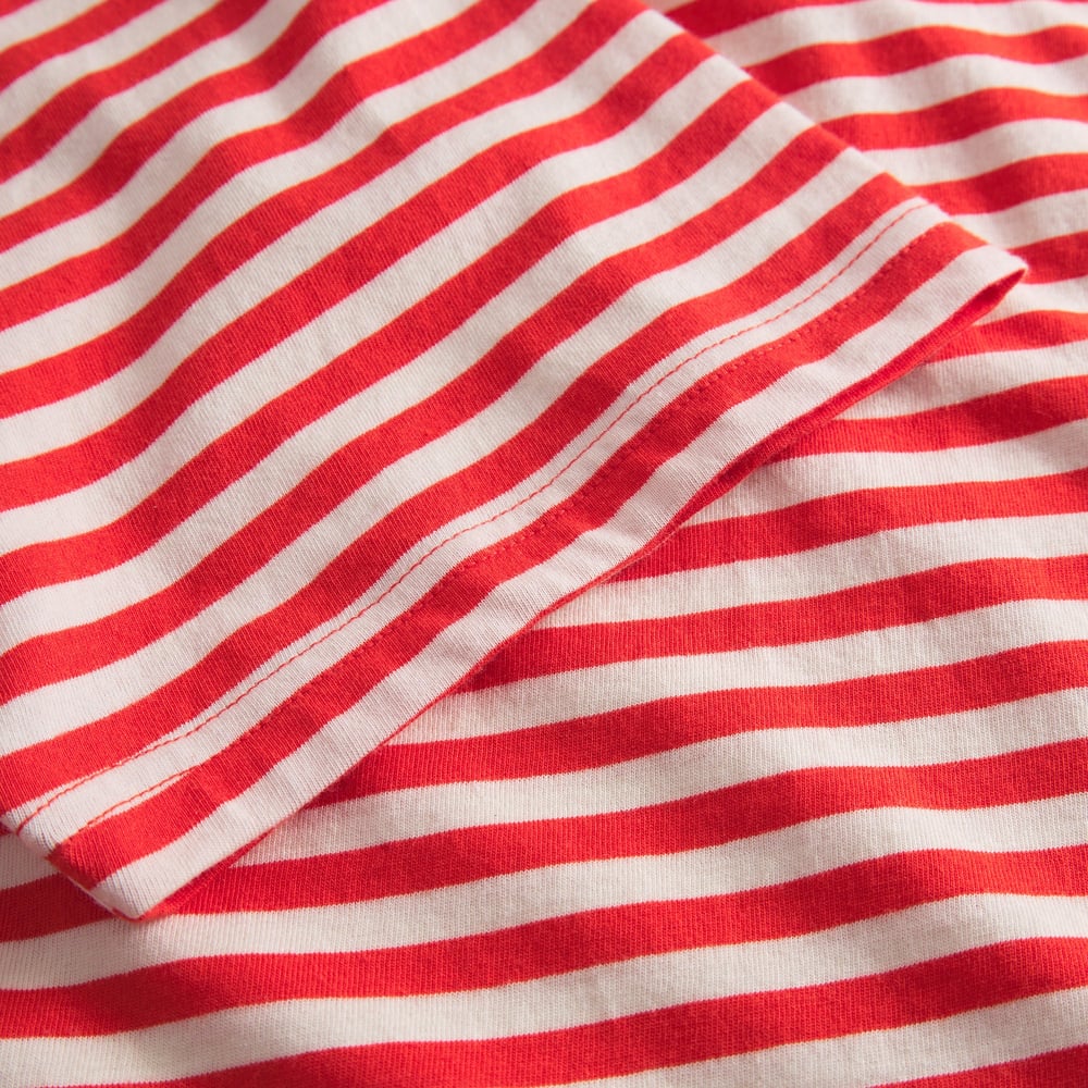 T-shirt Stockholm Stripes Grenadine Red