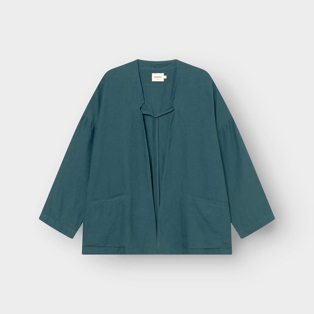 Loose Blazer Tanto Linen Mediterranea Green