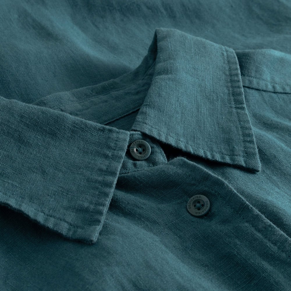 Shirt Dress Ripa Linen Mediterranea Green