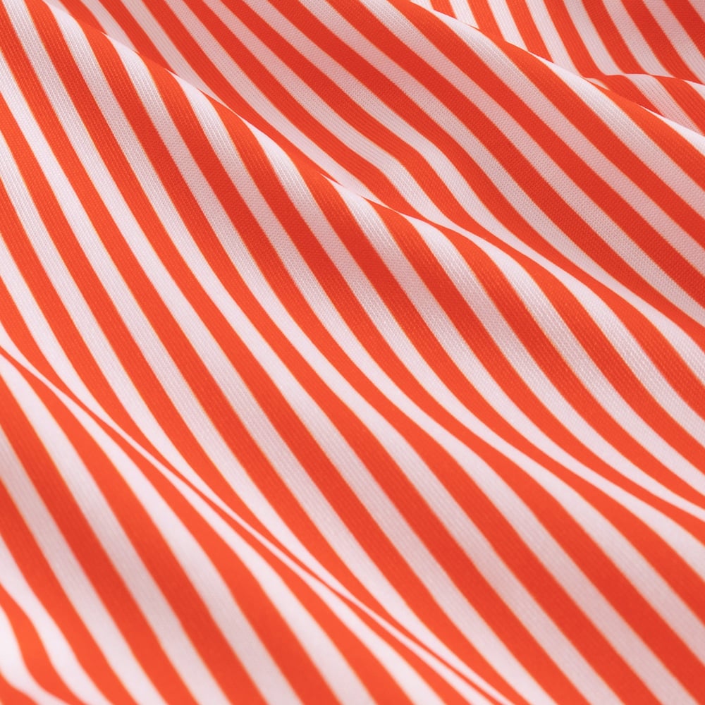 Wrap Swimsuit Klinte Thin Stripe Grenadine Red