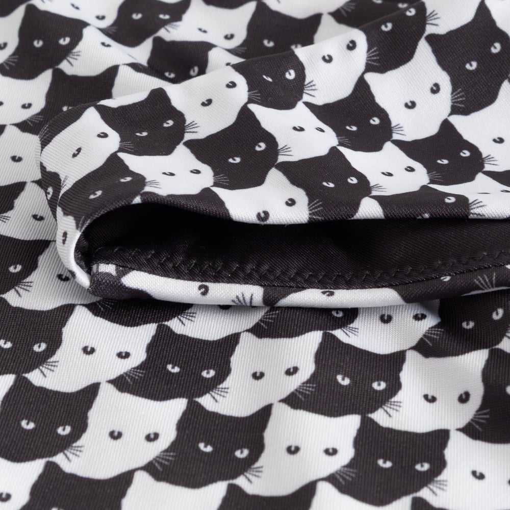 Bikini Bottoms Sanda Pepita Cats Black