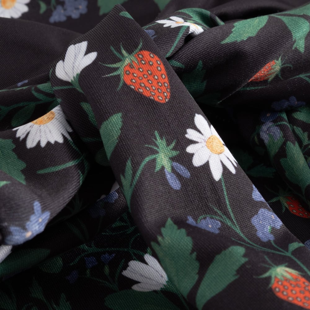 Bikini Top Gullholma Strawberry Field Black