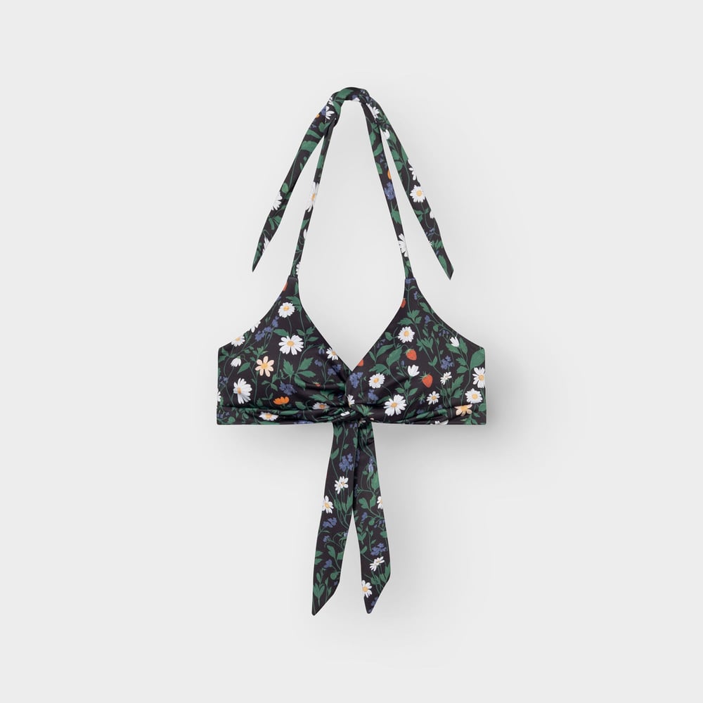 Bikini Top Gullholma Strawberry Field Black