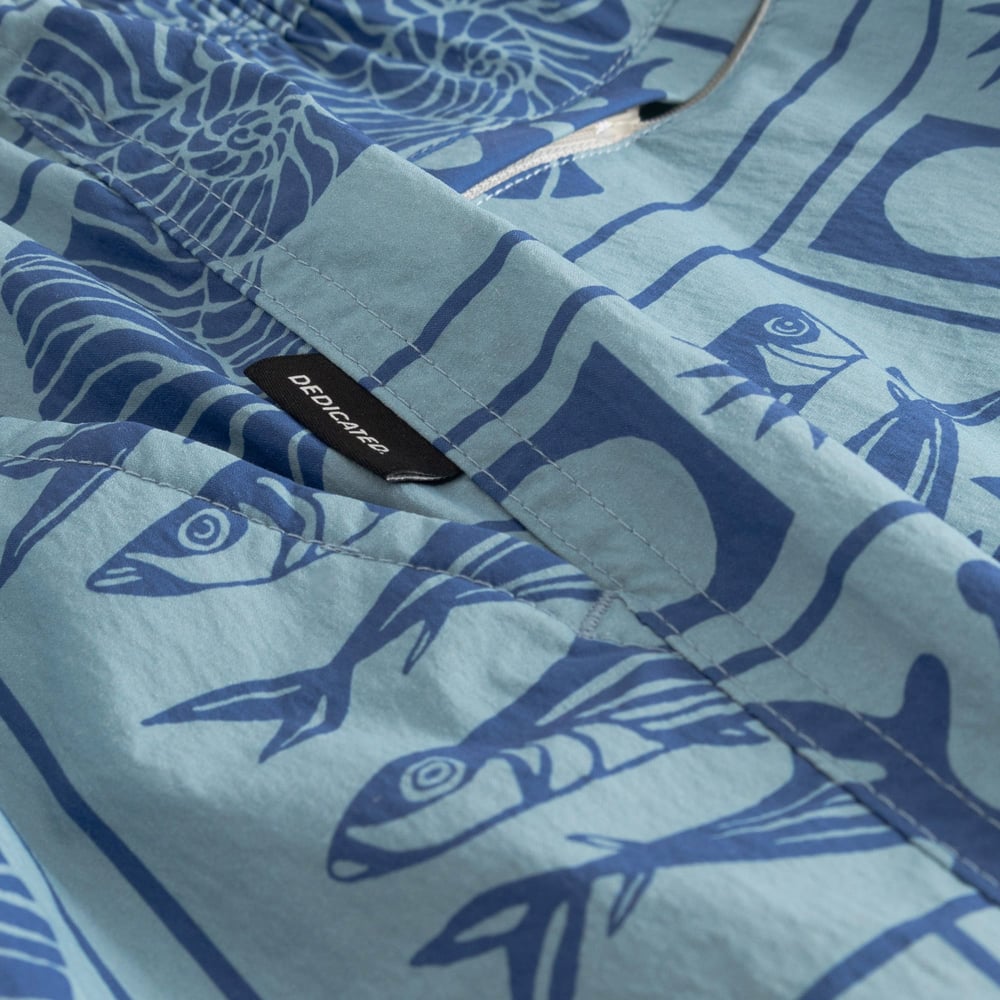 Swim Shorts Birka Ocean Squares Blue