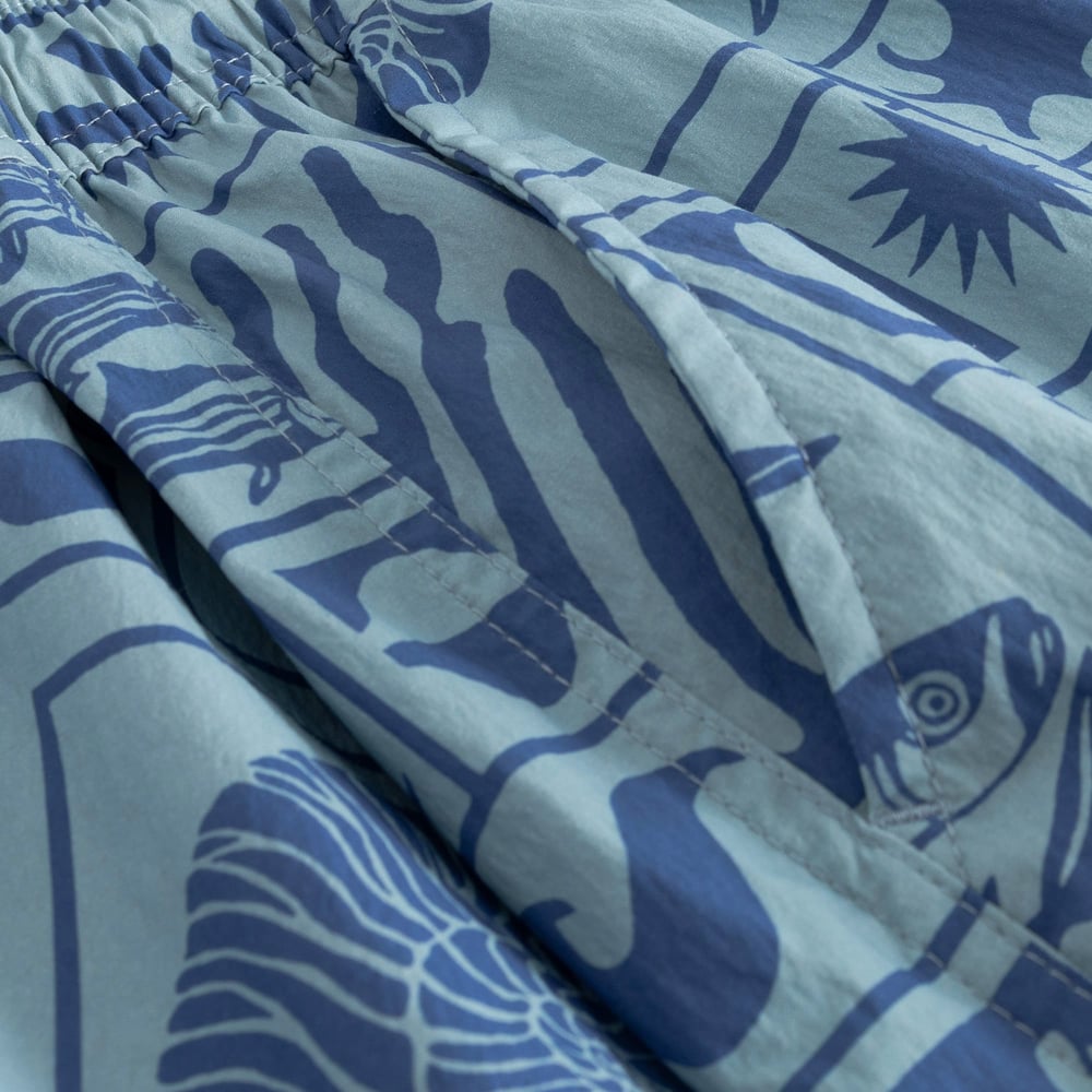 Swim Shorts Birka Ocean Squares Blue