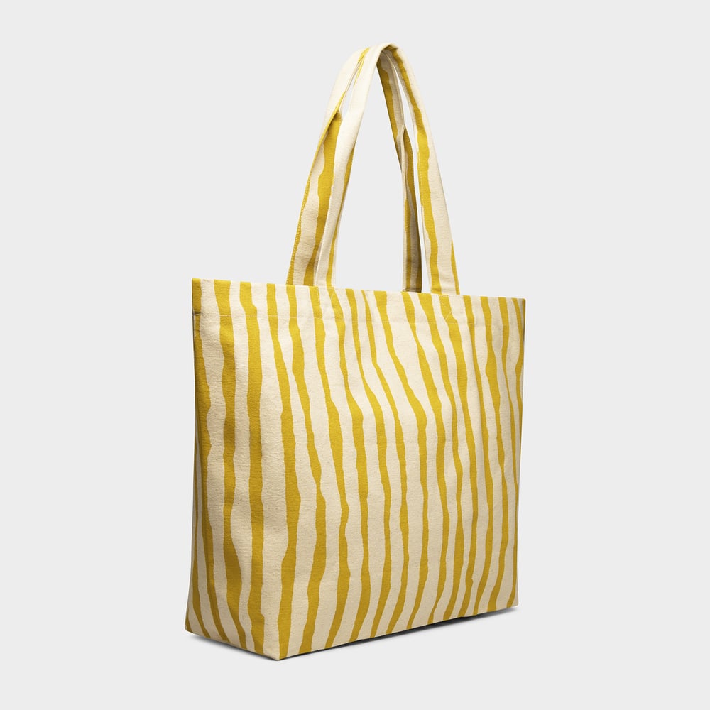 Beach Bag Sundre Ripped Lines Mango Yellow