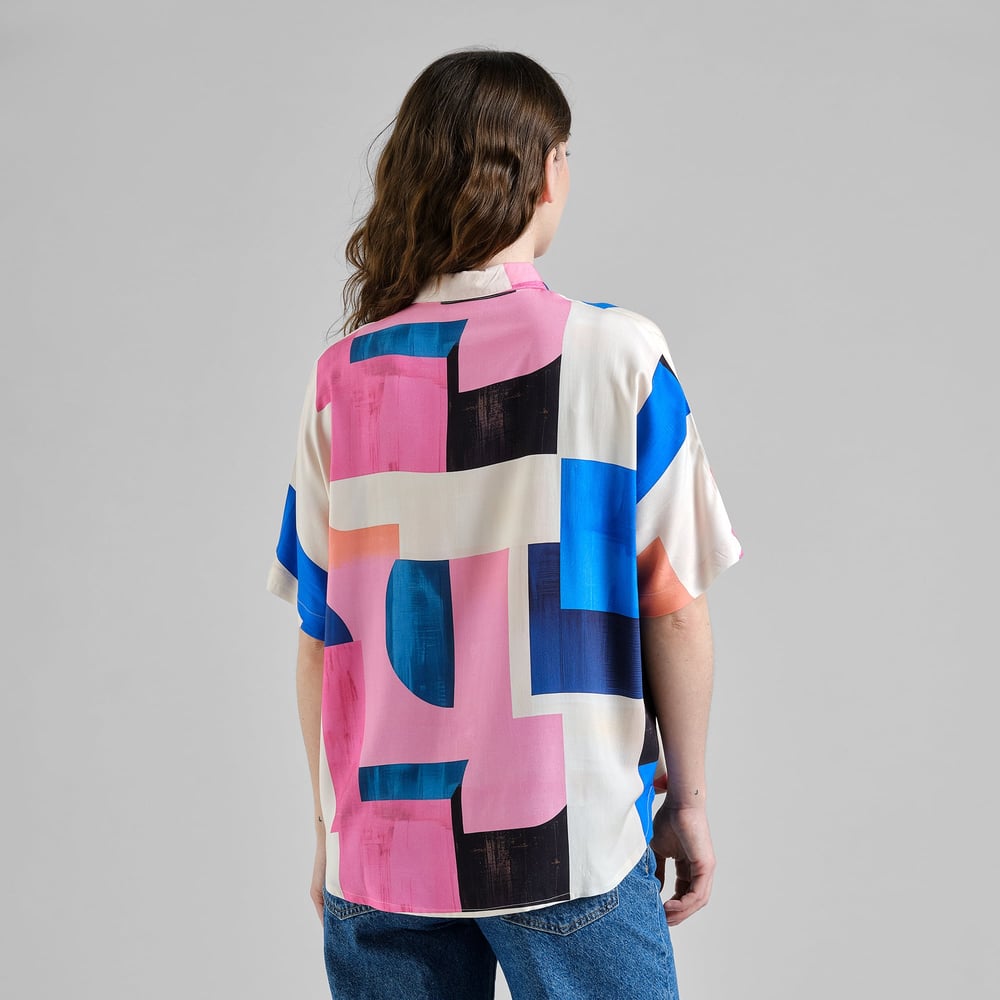 Shirt Alsvik Abstract Block Multi Color