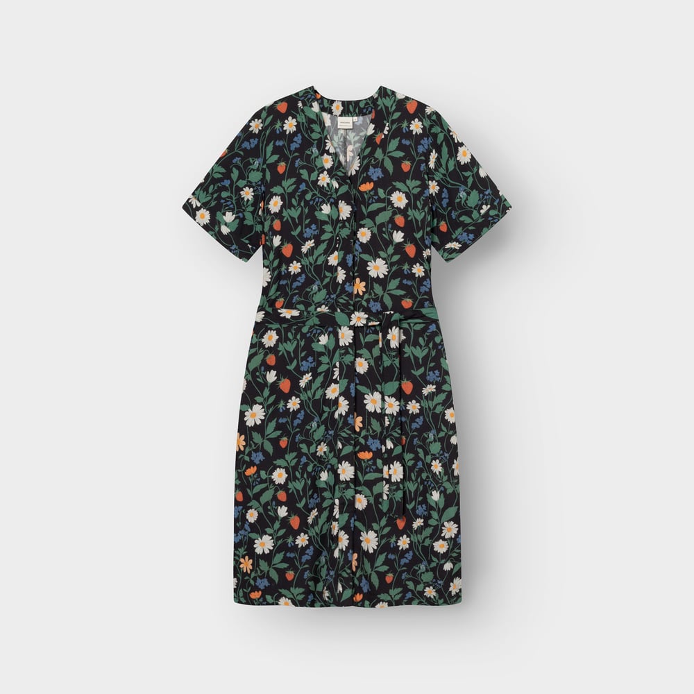 Dress Kallvik Strawberry Field Black