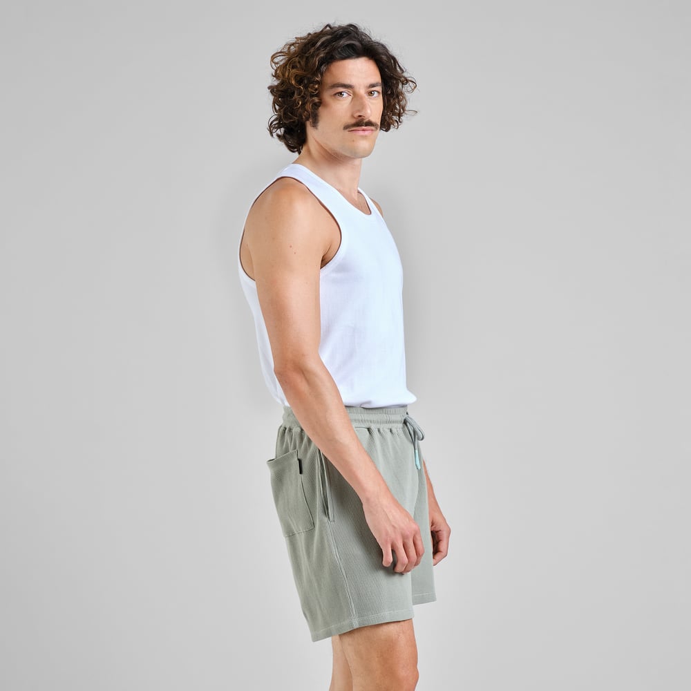 Shorts Essingen Waffle Iceberg Green