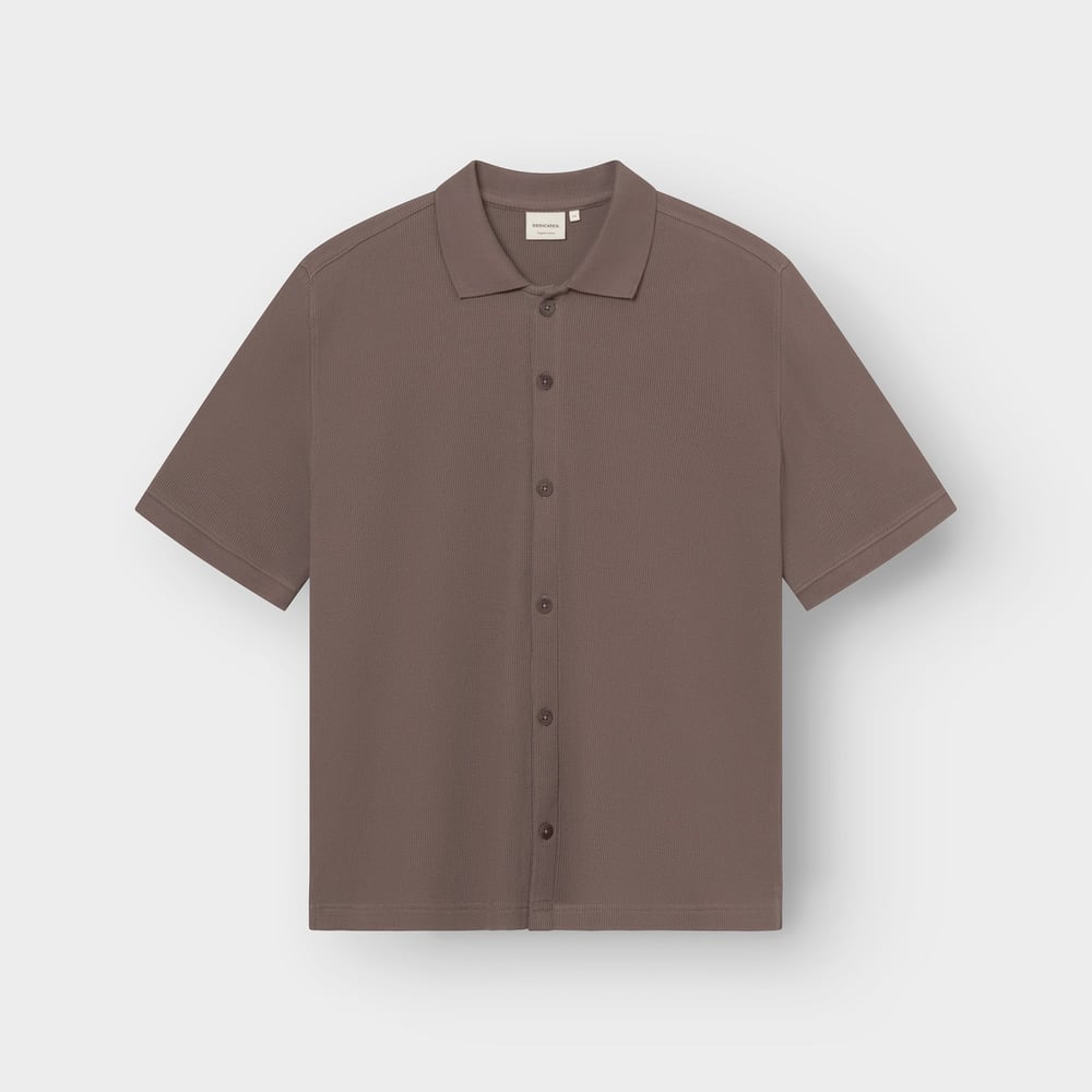 Shirt Falkvik Waffle Sparrow Brown