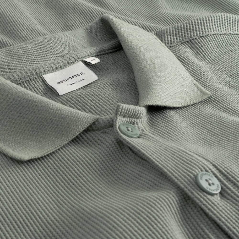 Shirt Falkvik Waffle Iceberg Green