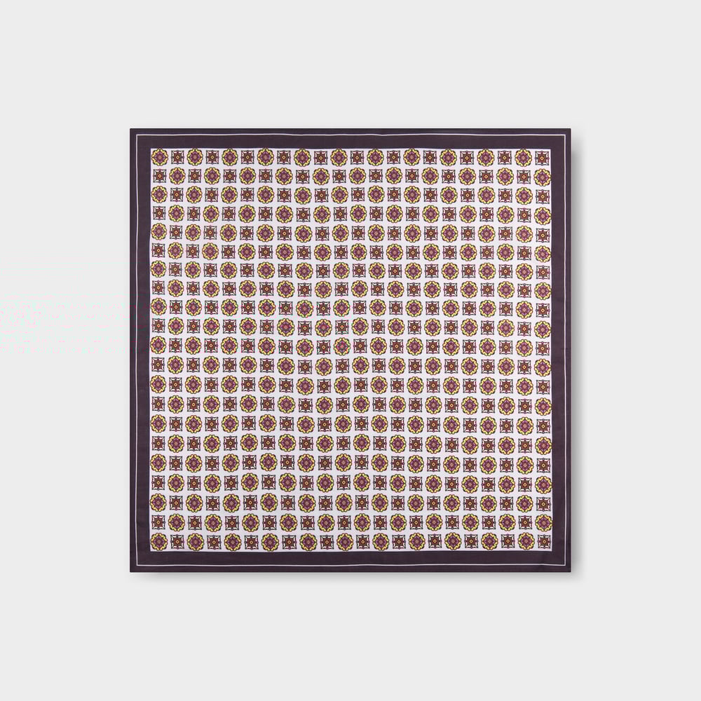 Scarf Kullavik Medallion Checks Multi Color