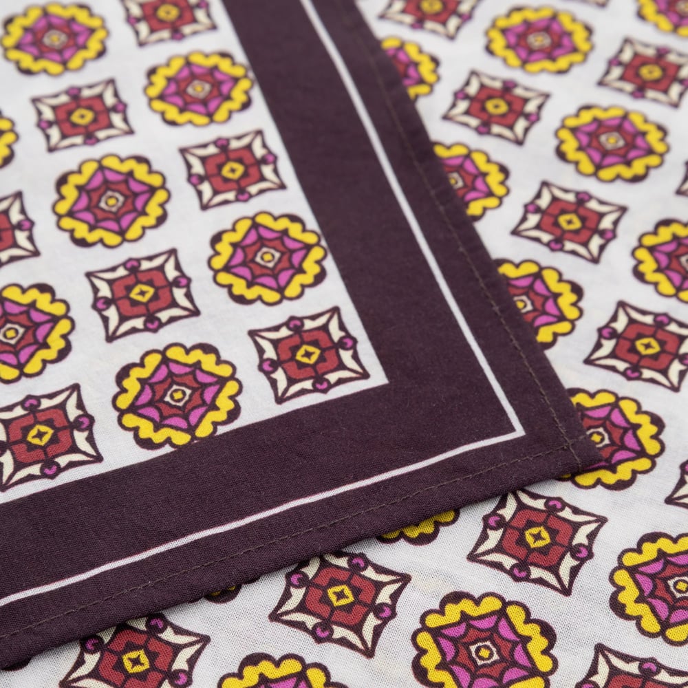 Scarf Kullavik Medallion Checks Multi Color