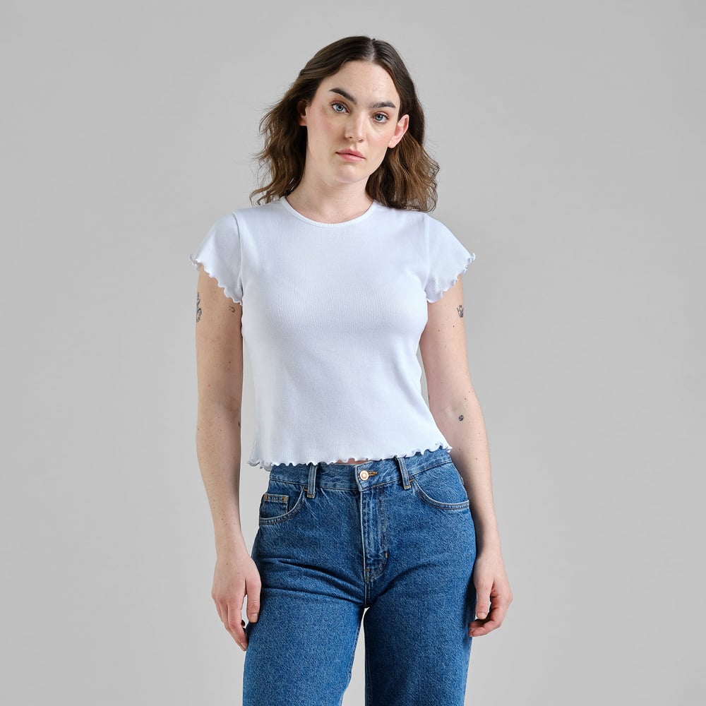 Rib Top Ven White