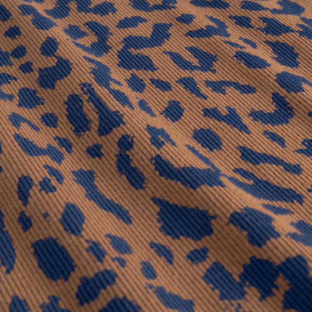 Rib Dress Motala Leopard Light Brown