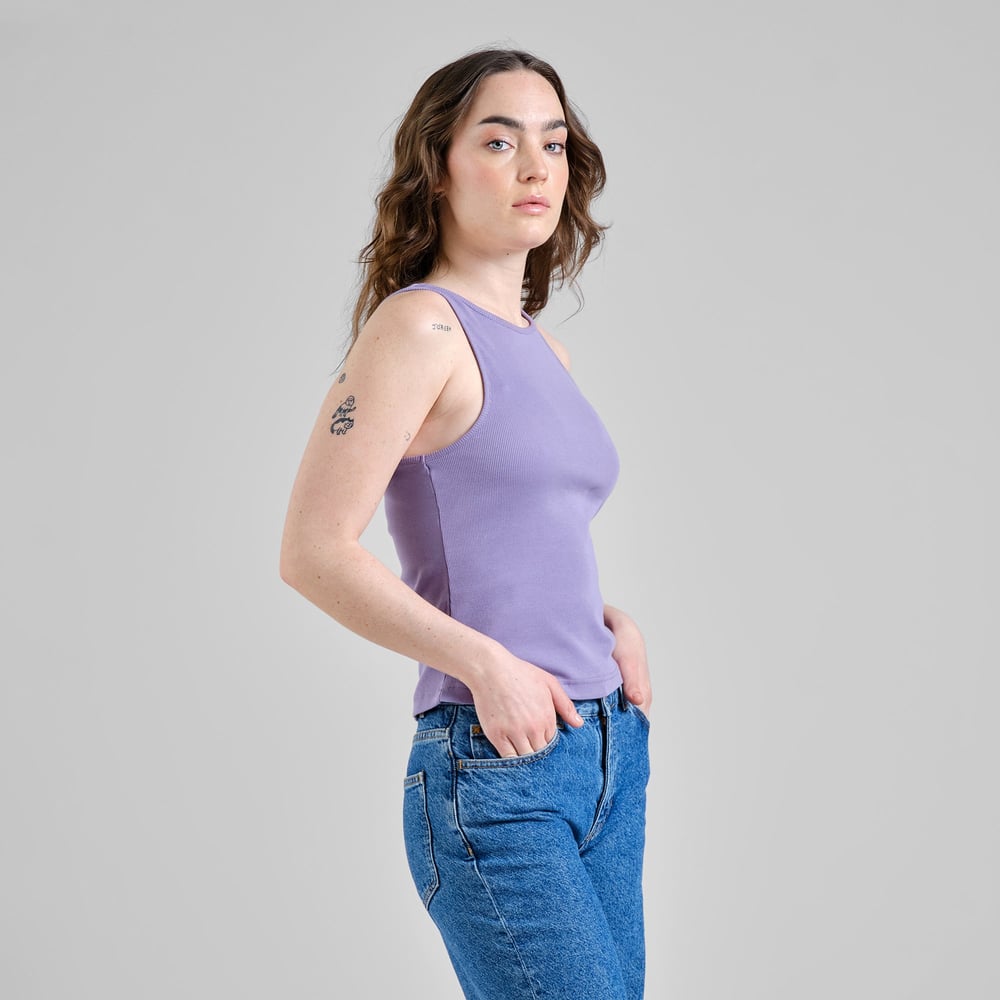 Rib Top Valdermarsvik Haze Purple