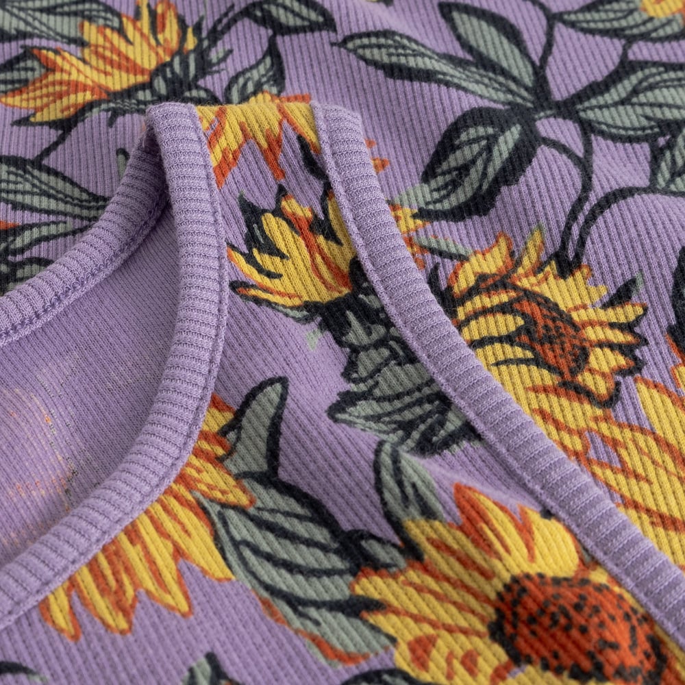 Rib Top Valdermarsvik Sunflower Haze Purple