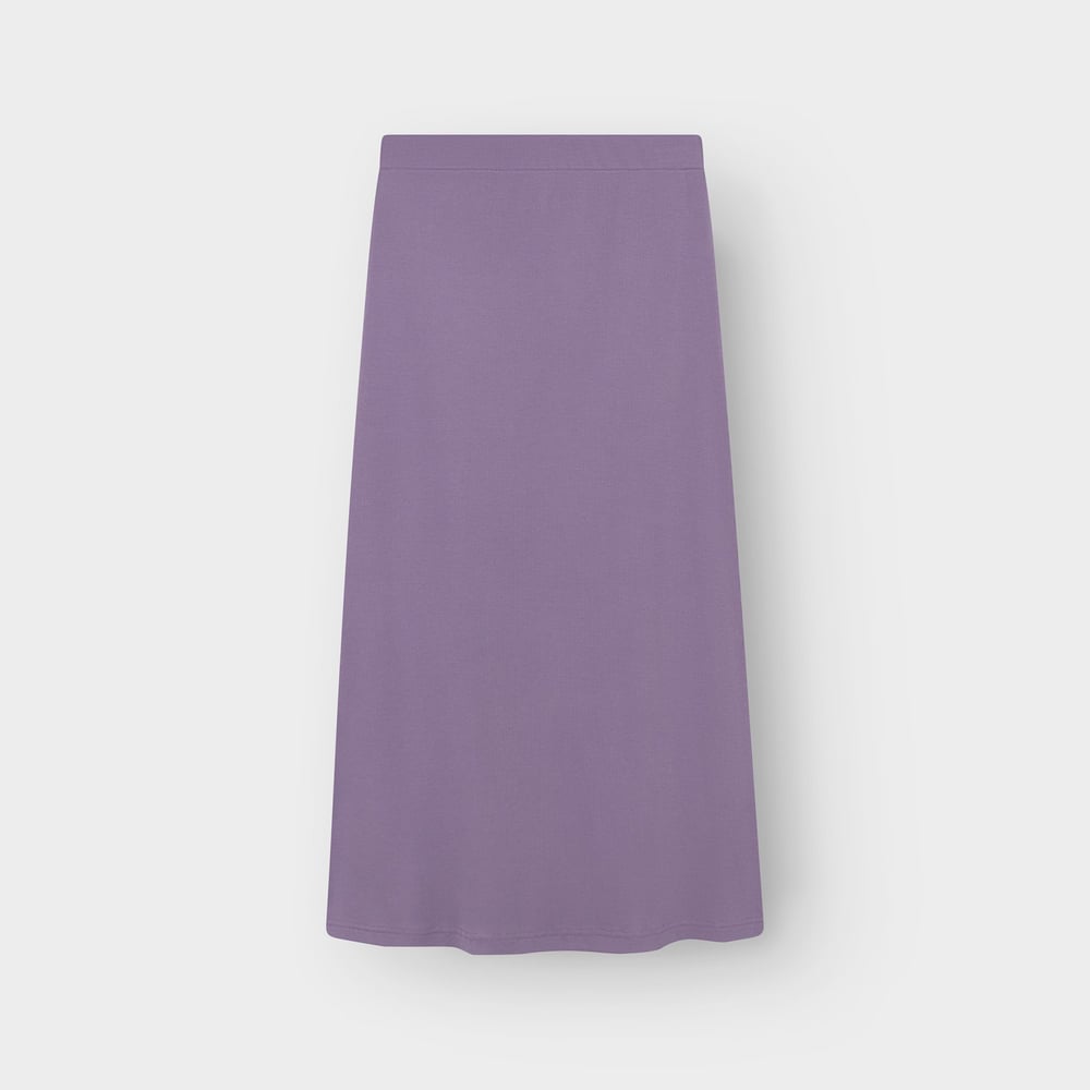 Rib Skirt Kvarnvik Haze Purple