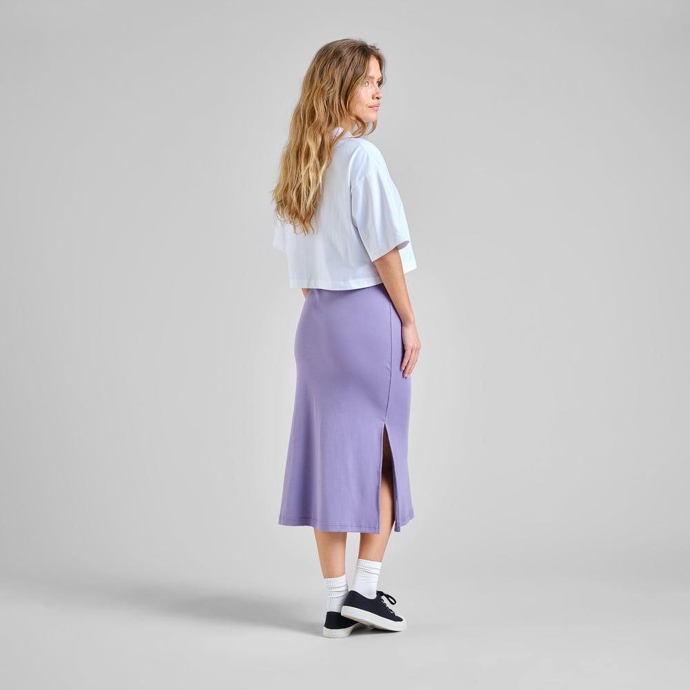 Rib Skirt Kvarnvik Haze Purple