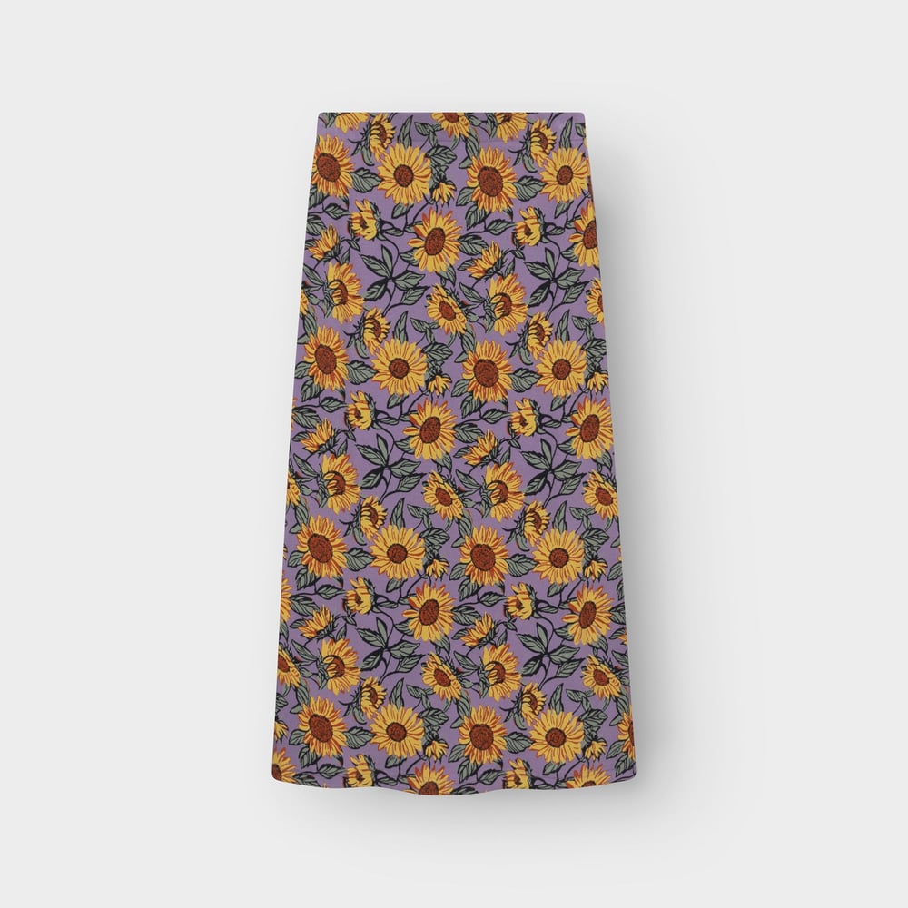 Rib Skirt Kvarnvik Sunflower Haze Purple