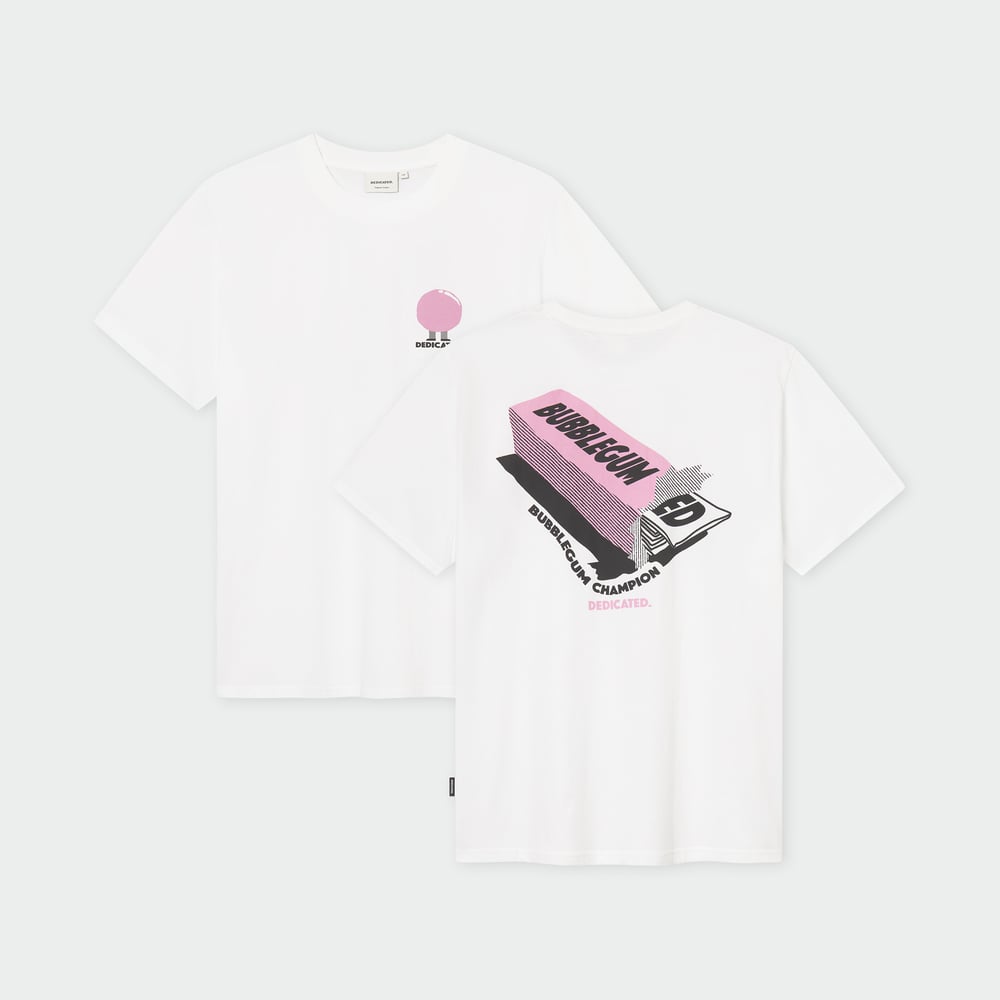 T-shirt Stockholm Bubblegum Champ White