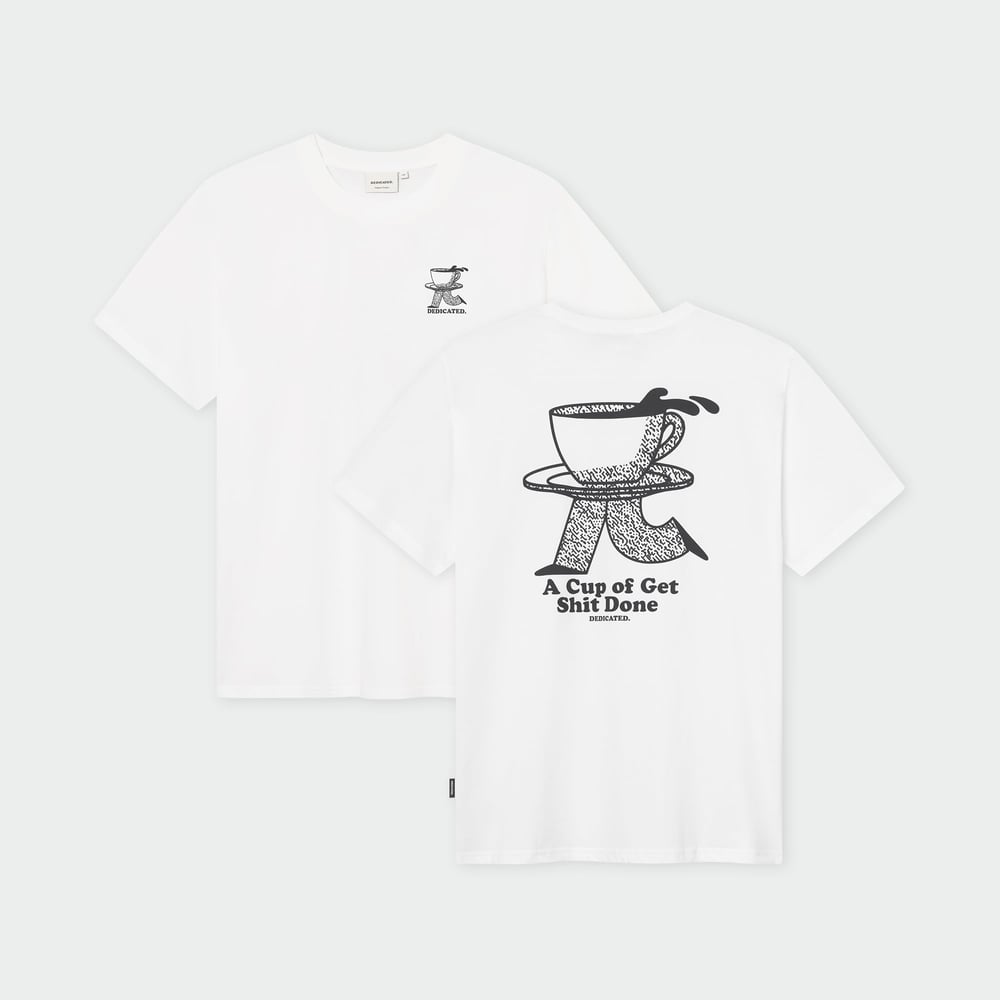 T-shirt Stockholm Coffee Runner White