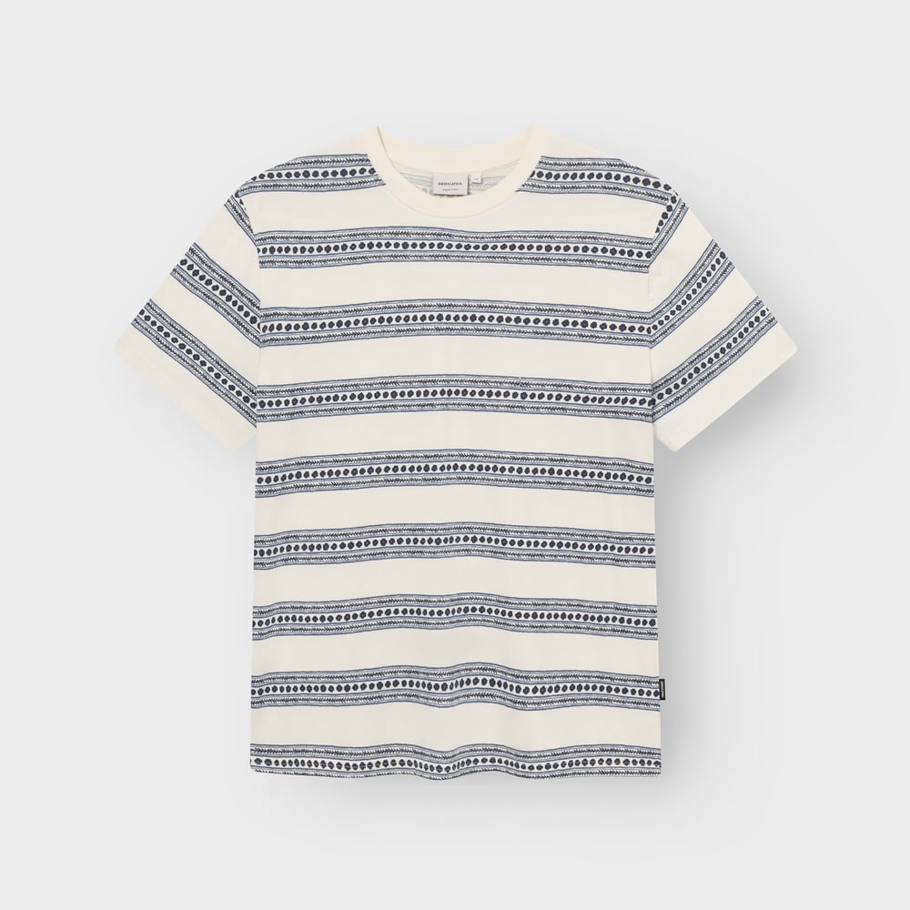 T-shirt Stockholm Floral Stripe Blue