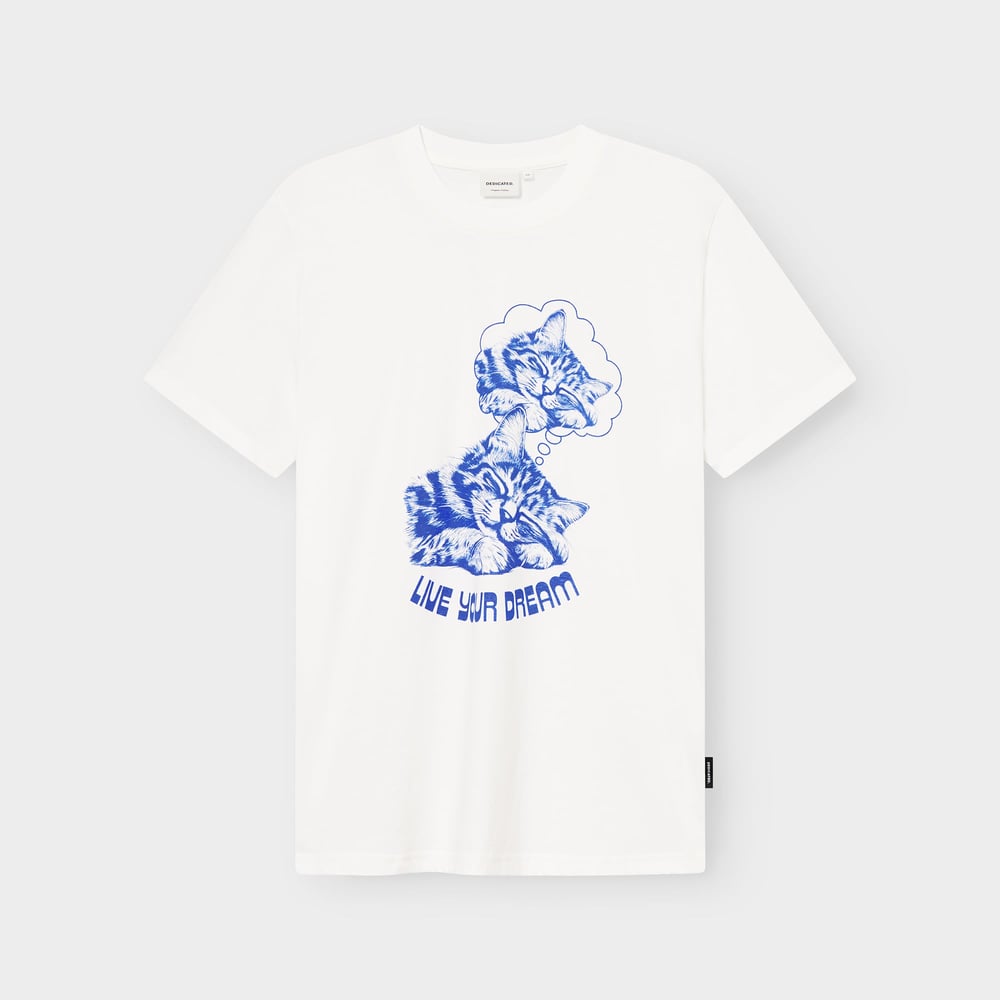 T-shirt Stockholm Live Your Dream Off-White