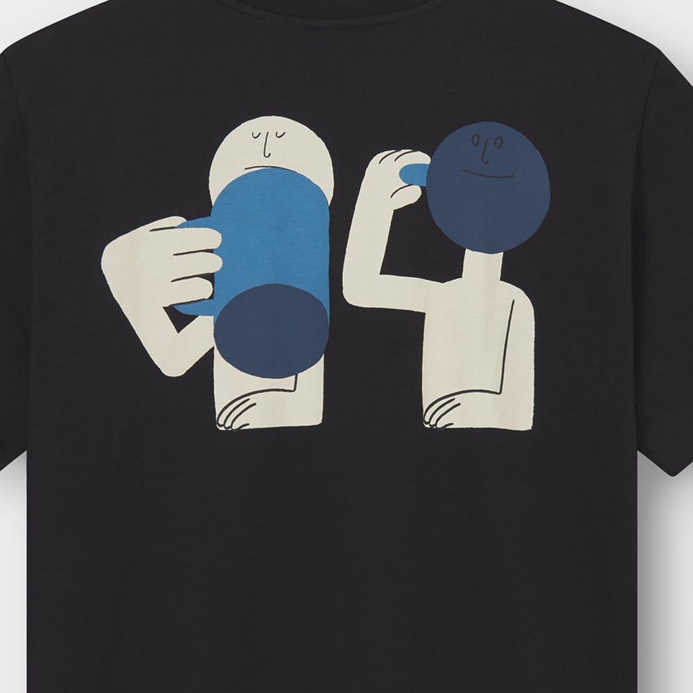 T-shirt Stockholm Smile Cup Black