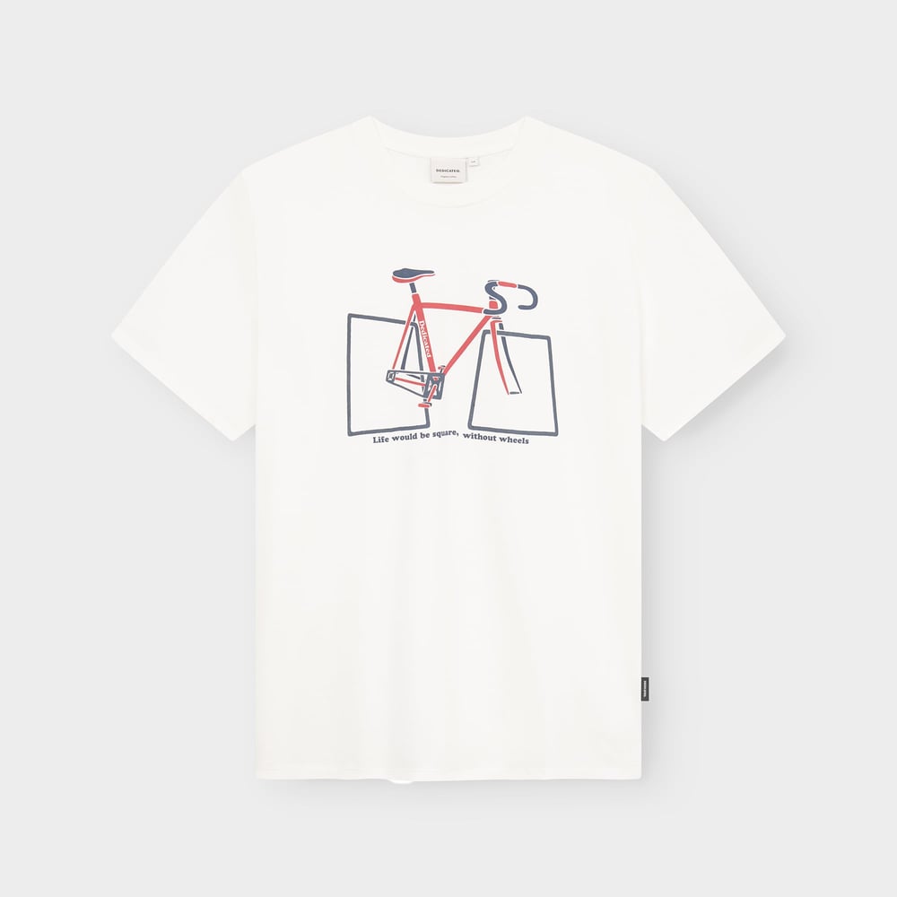 T-shirt Stockholm Square Wheels Off-White