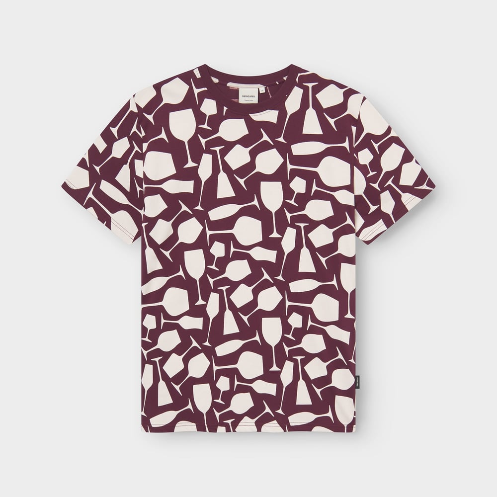T-shirt Stockholm Wine Cups Fig Red