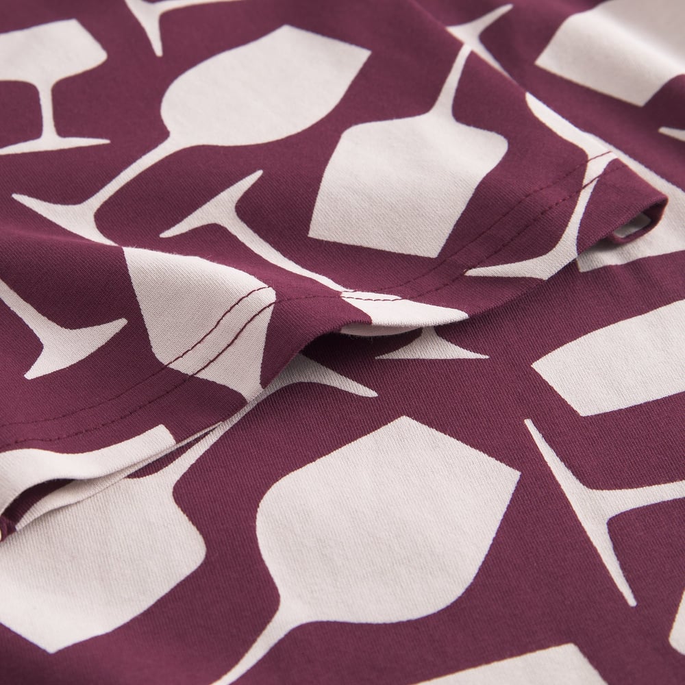 T-shirt Stockholm Wine Cups Fig Red