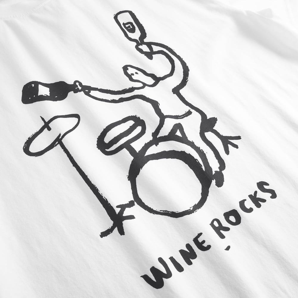 T-shirt Stockholm Wine Rocks White