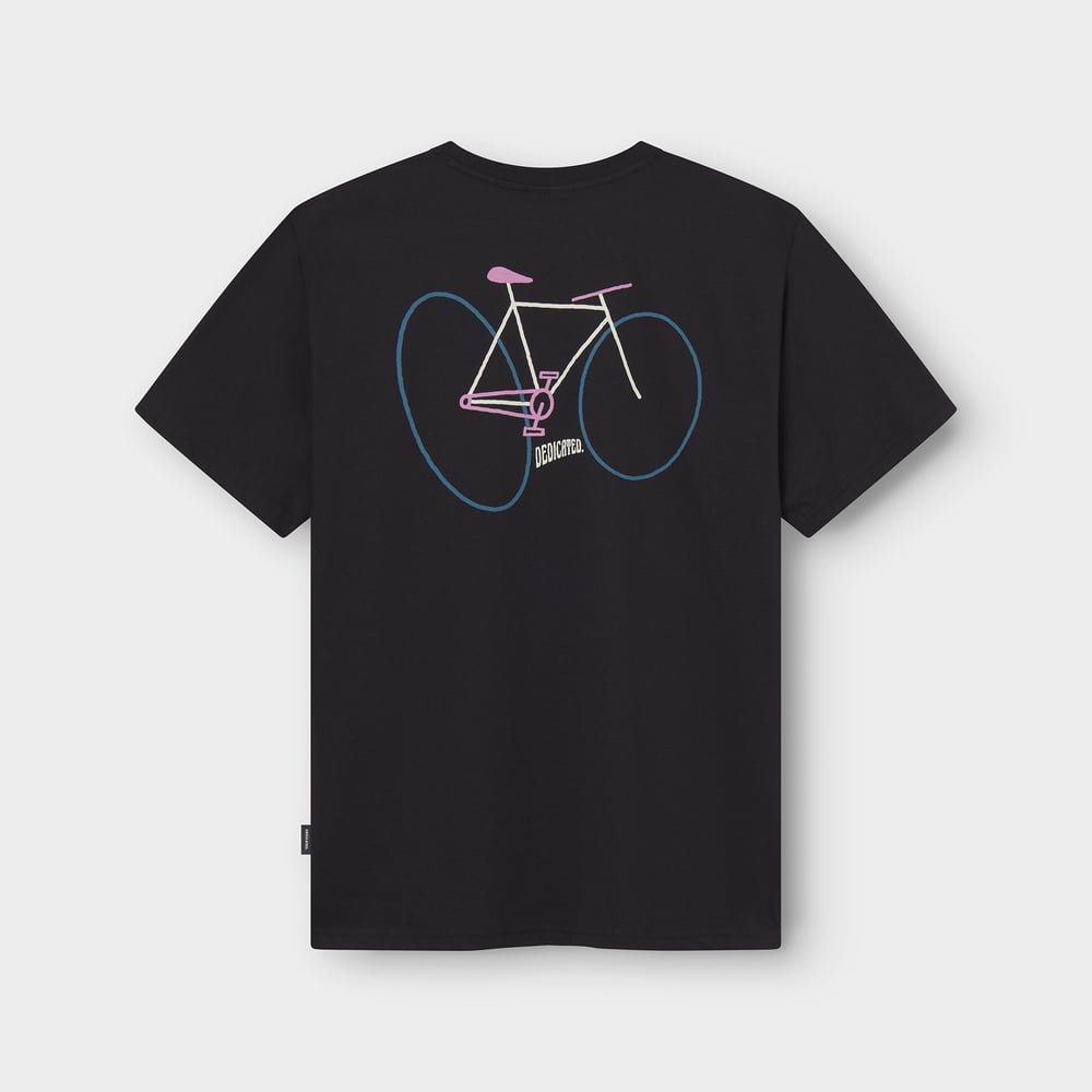 T-shirt Stockholm Wonky Bike Black