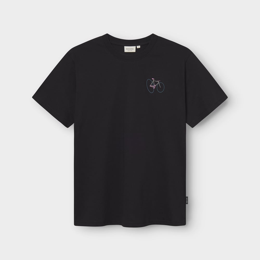 T-shirt Stockholm Wonky Bike Black