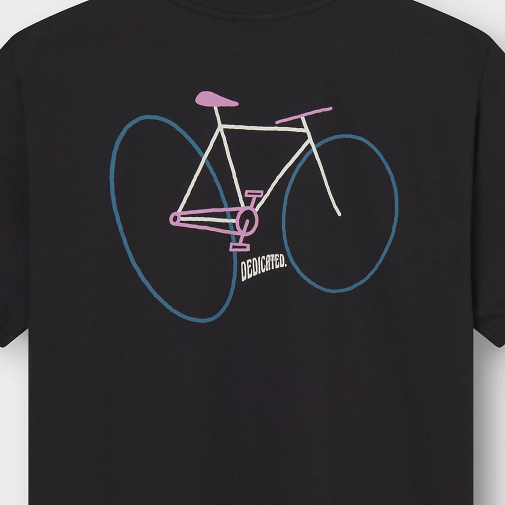 T-shirt Stockholm Wonky Bike Black