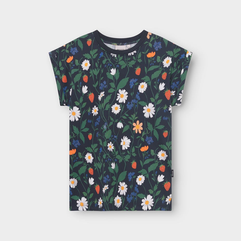 T-shirt Visby Strawberry Field Black