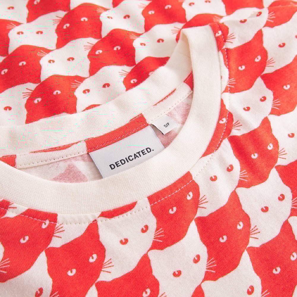 T-shirt Visby Pepita Cats Grenadine Red