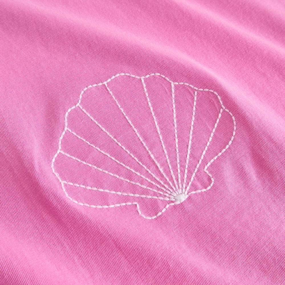 T-shirt Visby Sea Shells EMB Moonlite Pink