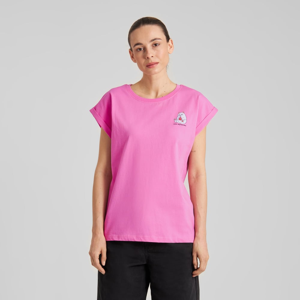 T-shirt Visby Best Lives Moonlite Pink
