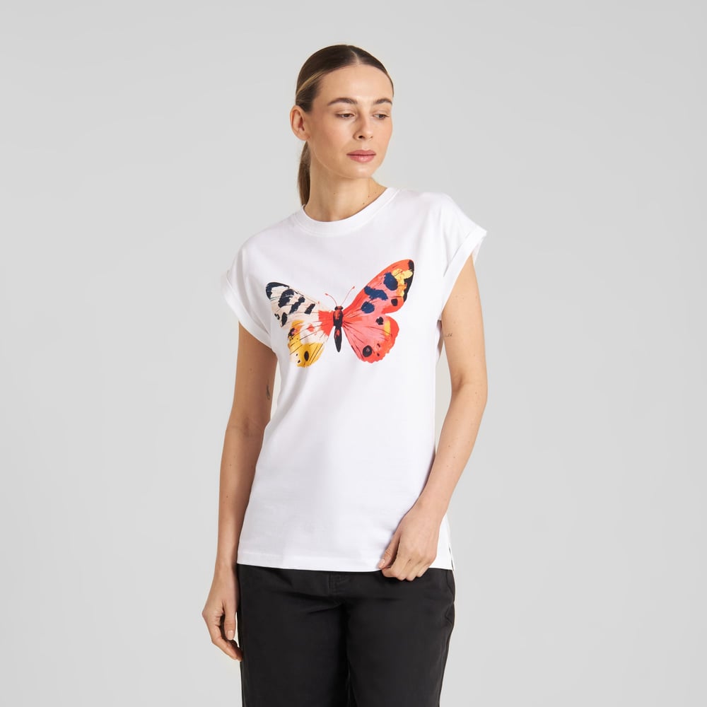 T-shirt Visby Painted Butterfly White