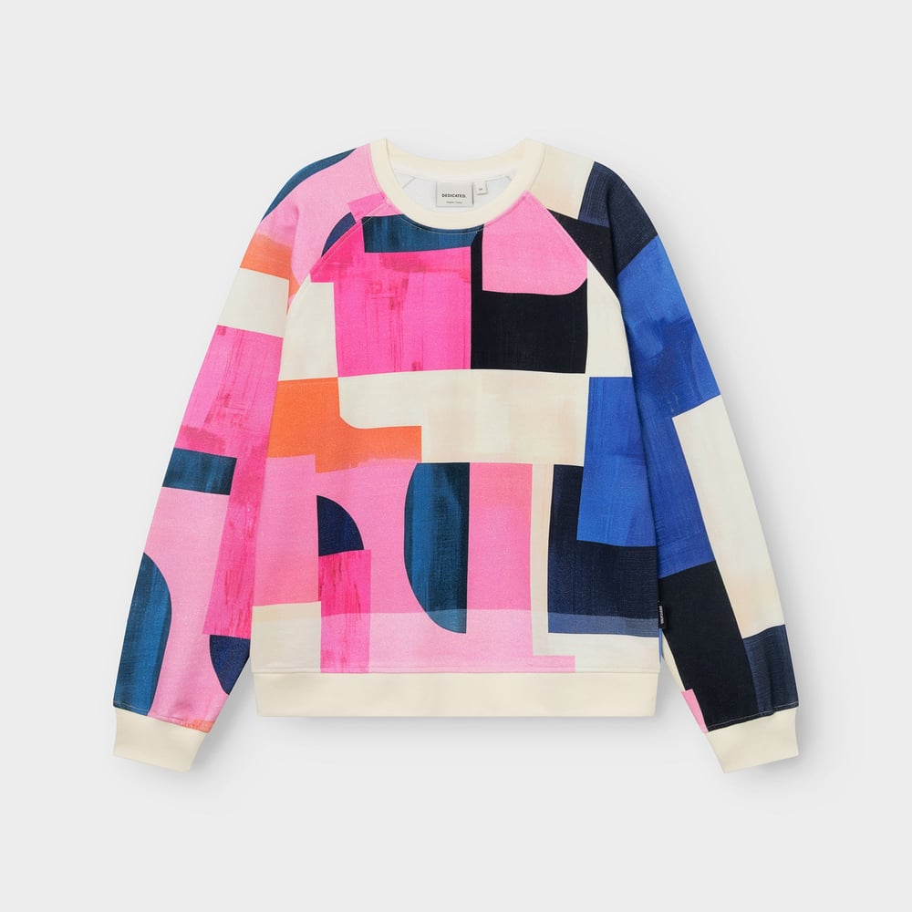 Sweatshirt Ystad Abstract Block Multi Color