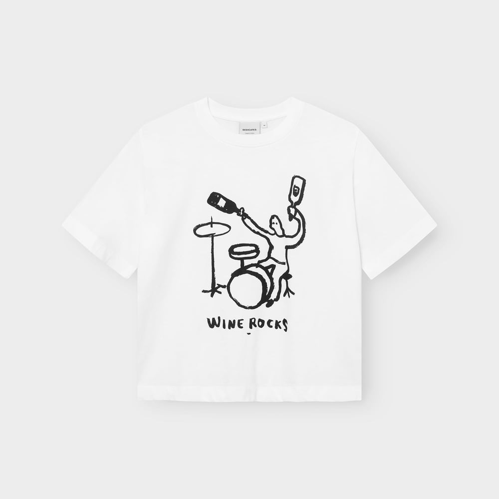 T-shirt Vadstena Wine Rocks White