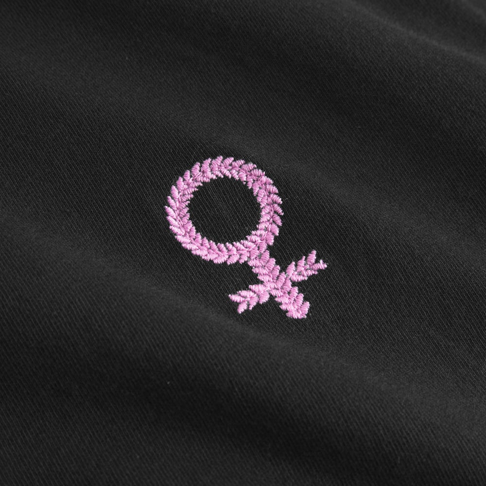 T-shirt Vadstena Femme Leaf EMB Black