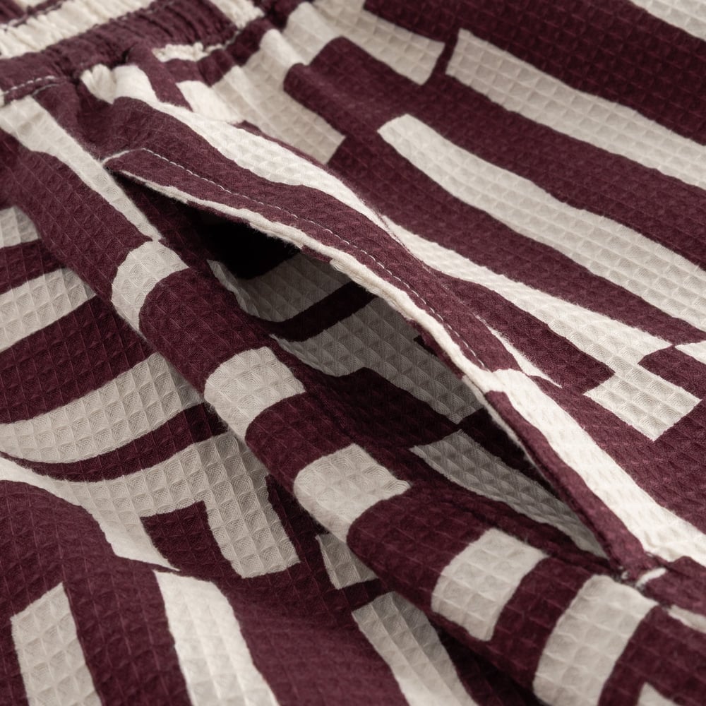 Shorts Aspudden Lines & Sticks Fig Red